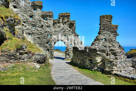 Ruines du château de Tintagel Banque D'Images