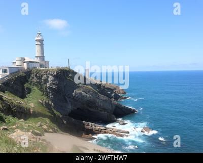 Mirador del faro de cabo Mayor Lighthouse in Santander Cantabrie Espagne Banque D'Images