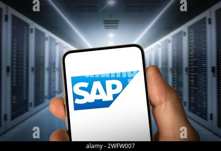 Société de logiciels allemande SAP Banque D'Images