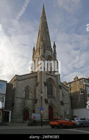 HTB Onslow Square Church (St Paul's Onslow Square Church) Bâtiment classé Grade II construit en 1860 architecte James Edmeston South Kensington London Engl Banque D'Images