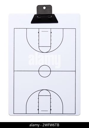 Découpe du presse-papiers de basket-ball en plastique. Banque D'Images