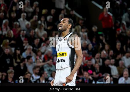 Monaco, Monaco. 31 janvier 2024. Kevin Punter, joueur de Belgrade #7, est vu lors du match de basket Turkish Airlines Euroleague entre L'AS Monaco et le KK Partizan Belgrade dans la salle Gaston Medecin à Monaco le 31 janvier 2024. Photo de Laurent Coust/ABACAPRESS.COM crédit : Abaca Press/Alamy Live News Banque D'Images