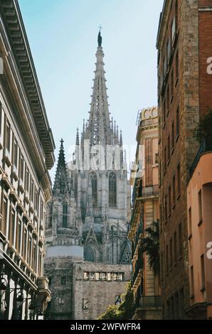 Cathédrale de Barcelone en Espagne le 16 mai 2019 Banque D'Images