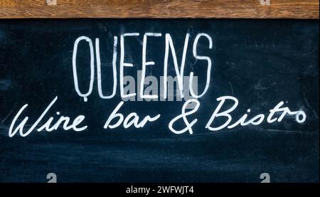 Queens Wine Bar & bistro sur QueenLiverpool Banque D'Images