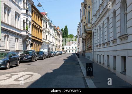 Vienne, Autriche - 13 juin 2023 : vue d'une des rues de Vienne Banque D'Images