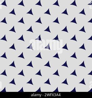Répétition de triangles. Triangles bleu foncé sur fond gris clair illustration. Conception de papier peint, papier scrapbooking, carton design, decoupa Banque D'Images