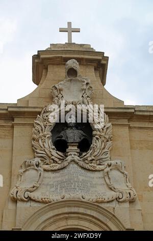 Église notre-Dame de la victoire à la Valette Banque D'Images