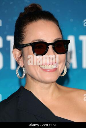 Beverly Hills, États-Unis. 01 février 2024. Noomi rapace arrive à l’appel photo « Constellation » tenu à l’hôtel four Seasons à Beverly Hills, CA, le jeudi 1 février 2024 (photo de Juan Pablo Rico/Sipa USA) crédit : SIPA USA/Alamy Live News Banque D'Images