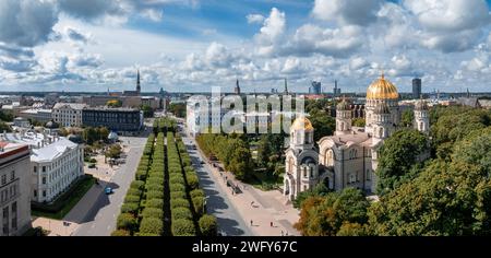 Cathédrale de la Nativité du Christ à Riga, Lettonie Banque D'Images