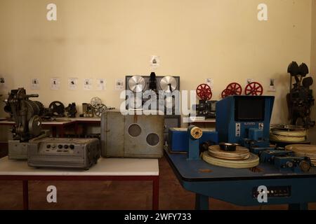 Le Musée du film de Ouarzazate a ouvert ses portes le 30 juillet 2007. Il est situé en face de la casbah de Taourirt à Ouarzazate Banque D'Images