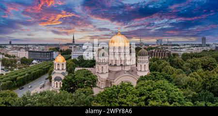 Cathédrale de la Nativité du Christ à Riga, Lettonie Banque D'Images