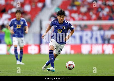 Al Thumama Stadium, Doha, Qatar. 31 janvier 2024. Yuta Nakayama (JPN), 31 janvier 2024 - football/football : coupe d'Asie AFC Qatar 2023 Round of 16 Match entre Bahreïn 1-3 Japon au stade Al Thumama, Doha, Qatar. Crédit : AFLO/Alamy Live News Banque D'Images