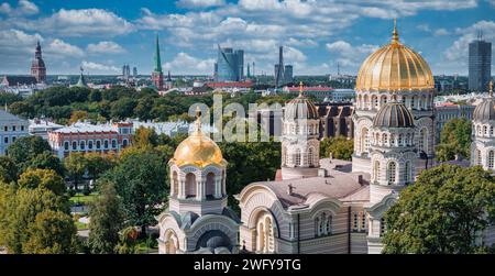 Cathédrale de la Nativité du Christ à Riga, Lettonie Banque D'Images