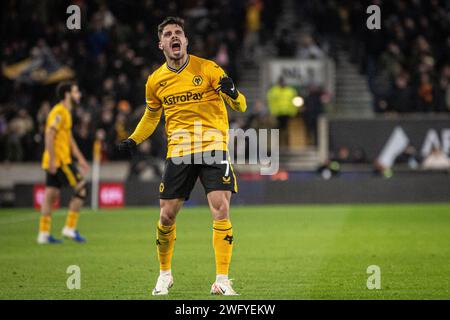 Wolverhampton, Royaume-Uni. 02 février 2024. Wolverhampton, Angleterre, 1 février 2024 : XXXXX pendant le match de Premier League entre Wolverhampton Wanderers et Manchester United au Molineux Stadium à Wolverhampton, Angleterre (Richard Callis/SPP) crédit : SPP Sport Press photo. /Alamy Live News Banque D'Images