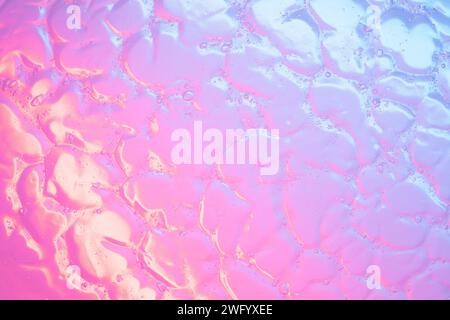 Texture de fond Art fluide abstrait rose et bleu vibrant Banque D'Images