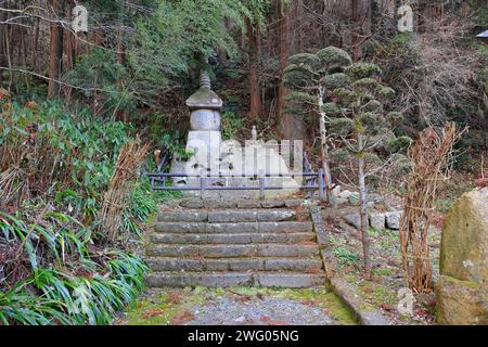 Temple Rissyakuji (Yamadera) un temple bouddhiste centenaire à Yamadera, Yamagata, Japon Banque D'Images