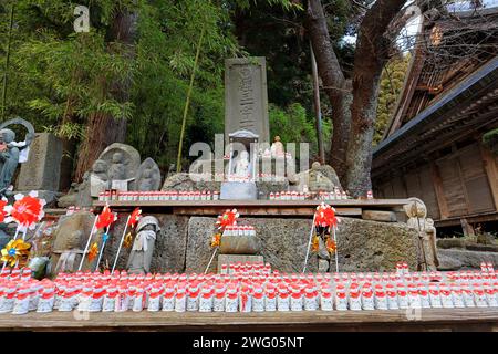 Temple Rissyakuji (Yamadera) un temple bouddhiste centenaire à Yamadera, Yamagata, Japon Banque D'Images