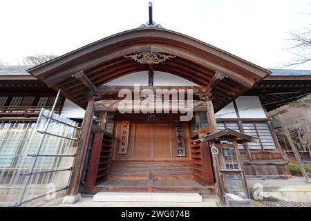 Temple Rissyakuji (Yamadera) un temple bouddhiste centenaire à Yamadera, Yamagata, Japon Banque D'Images