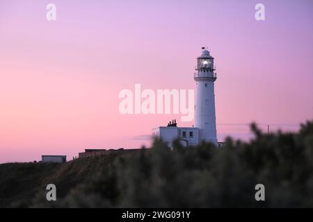Flamborough Head Lighthouse Banque D'Images
