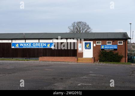 Wake Green amateur football Club Building, Shirley, West Midlands, Angleterre, Royaume-Uni Banque D'Images
