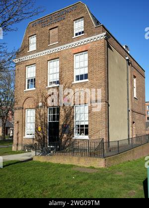 Verbruggens House, un bâtiment classé Grade II construit 1772-3, Royal Arsenal Riverside. Woolwich, Londres, Royaume-Uni, 19 janvier 2024. Banque D'Images