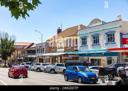 Centre-ville de Cooma, Cooma est une ville australienne en Nouvelle-Galles du Sud, connue comme la porte d'entrée des Snowy Mountains, été 2024 Australie Banque D'Images