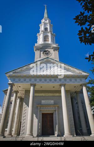 Photo de l'Église presbytérienne indépendante. Savannah, Géorgie, États-Unis. Banque D'Images