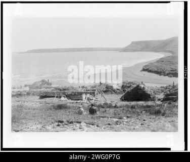 À Nash Harbor, Nunivak, Alaska, c1929. Banque D'Images