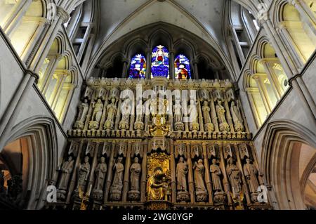 Southwark Cathedral or the Cathedral and Collegiate Church of St Saviour and St Mary Overie, vue intérieure, Londres, région de Londres, Angleterre, United Banque D'Images