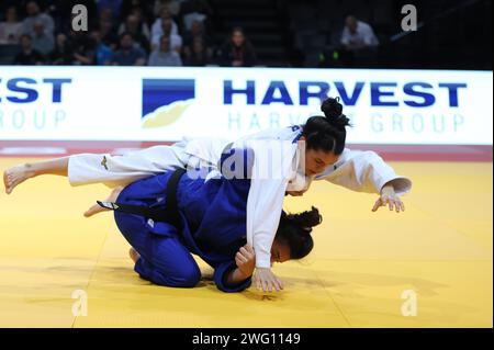 Thierry Larret/Maxppp. Judo International. Paris Grand Chelem. Accor Arena Bercy, Paris (75), le 2 fevrier 2024. Crédit : MAXPPP/Alamy Live News Banque D'Images