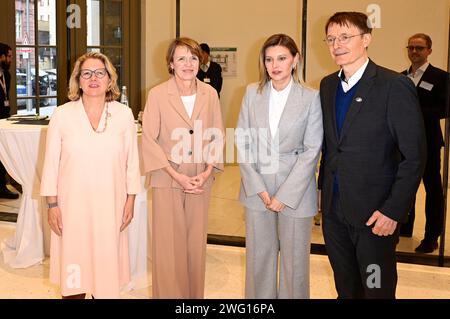 Karl Lauterbach, Olena Selenska, Elke Büdenbender und Svenja Schulze