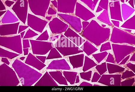 Fond magenta grunge en mosaïque abstraite Banque D'Images