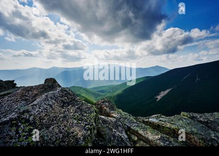 Vue depuis Mount Bond, White Mountains National Forest, New Hampshire, États-Unis Banque D'Images