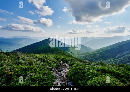 Vue depuis Mount Bond, White Mountains National Forest, New Hampshire, États-Unis Banque D'Images