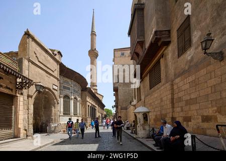 Mosquée Sabil de Sulayman Agha Al Siladhar Muizz Street au Caire, Egypte Banque D'Images