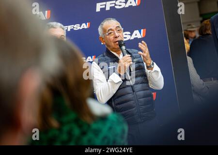 Paris, France. 02 février 2023. Stand FFSA lors du salon automobile Retromobile 2024 à Paris Expo porte de Versailles, du 30 janvier au 4 février 2024 à Paris, France - photo Paul Vaicle/DPPI crédit : DPPI Media/Alamy Live News Banque D'Images