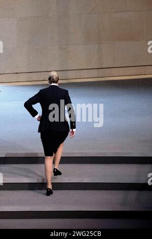 Alice Weidel - Bundestag DEU, Deutschland, Allemagne, Berlin, 31.01.2024 Alice Weidel , AfD alternative fuer Deutschland, waehrend der Debatte BEI einer Sitzung des Deutschen Bundestages ueber die Regierungserklaerung an den Bundestag zur Haushaltsentscheidung im Deutschen Bundestag in Berlin, Deutschland en: Alice Weidel , AfD , alternative pour l'Allemagne, lors du débat lors d'une réunion du Bundestag allemand sur la déclaration du gouvernement au Bundestag sur la décision budgétaire à Berlin, Allemagne *** Alice Weidel Bundestag DEU, Deutschland, Allemagne, Berlin, 31 01 2024 Alice Weidel , AfD Altern Banque D'Images