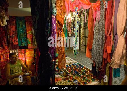 Las Dalias Hippy Market, Es Cana, Ibiza, Baléares, Espagne Banque D'Images