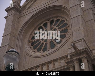 Bruxelles, Belgique. 2 février 2024. Église Sainte Catherine. Eglise belge. Monument historique. Alliant style gothique, Renaissance et baroque Banque D'Images