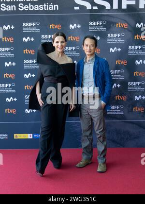 JULIETTE BINOCHE - PREMIO DONOSTIA / 70 FESTIVAL DE CINE DE SAN SEBASTIAN - ZINEMALDIA - ESPAGNE / EUROPE Banque D'Images