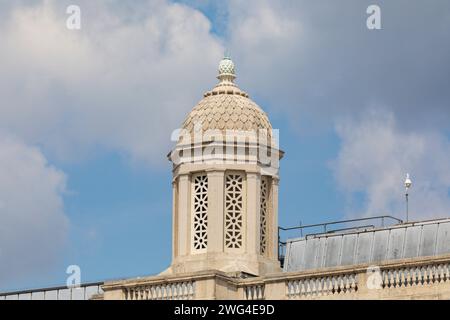 La National Gallery (détail), Londres, Angleterre. Banque D'Images