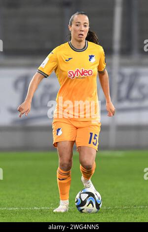 Marta Cazalla ( TSG 1899 Hoffenheim Frauen ). GER, MSV Duisburg Frauen vs TSG 1899 Hoffenheim Frauen, Fussball, Bundesliga,12. Spieltag Spielzeit 2023/2024, 02.02.2024 LES RÈGLEMENTS DFL/DFB INTERDISENT TOUTE UTILISATION DE PHOTOGRAPHIES COMME SÉQUENCES D'IMAGES ET/OU QUASI-VIDÉO Foto : Eibner-Pressefoto/Thomas Thienel crédit : dpa Picture alliance/Alamy Live News Banque D'Images