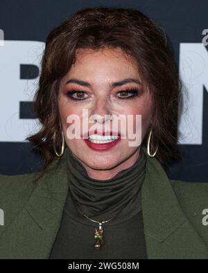 Los Angeles, États-Unis. 02 février 2024. LOS ANGELES, CALIFORNIE, États-Unis - 02 FÉVRIER : Shania Twain arrive au MusiCares Person of the Year 2024 honorant Jon bon Jovi qui s'est tenu au Los Angeles Convention Center le 2 février 2024 à Los Angeles, Californie, États-Unis. (Photo de Xavier Collin/image Press Agency) crédit : image Press Agency/Alamy Live News Banque D'Images