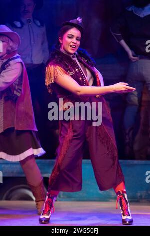 Bronco Billy The musical au Charing Cross Theatre, Londres, Royaume-Uni - 30 janvier 2024 photo de Roger Alarcon Banque D'Images