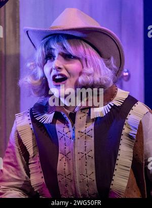 Bronco Billy The musical au Charing Cross Theatre, Londres, Royaume-Uni - 30 janvier 2024 photo de Roger Alarcon Banque D'Images