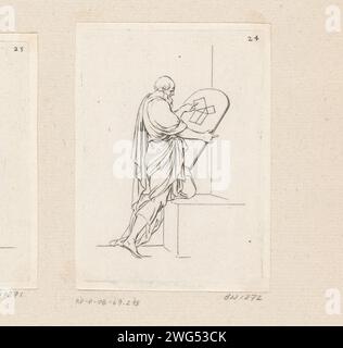 Pythagore, Sébastien Leclerc (I), imprimeur 1706 : Francepublisher : Paris gravure sur papier personnages historiques Banque D'Images