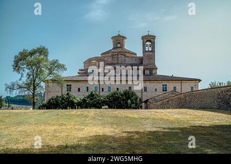 Ducal Barco, pavillon de chasse, couvent et Churchof Saint Jean Baptiste et résidence d'été pour les ducs d'Urbino. Urbania, Pesaro et Urbino prov Banque D'Images