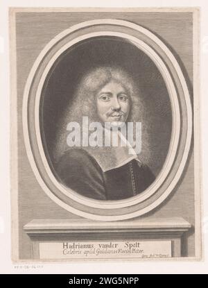 Portrait d'Adriaen van der spelt, Georg Andreas Wolfgang, c. 1650 - 1716 tirage Allemagne gravure sur papier personnages historiques Banque D'Images