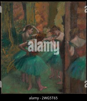 Danseurs, rose et vert Edgar Degas ca. 1890 Banque D'Images
