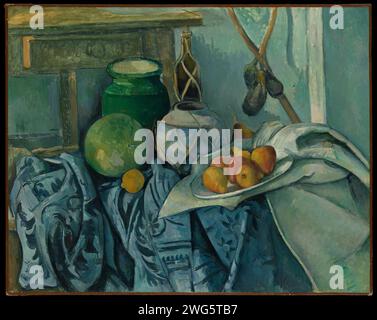 Nature morte avec un pot de gingembre et des aubergines Paul Cézanne 1893–94 Banque D'Images